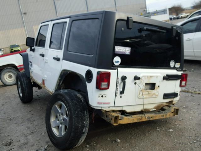 1C4BJWDG4CL284607 - 2012 JEEP WRANGLER U WHITE photo 3