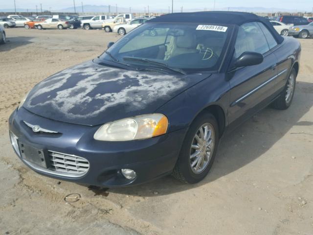 1C3EL65R62N297454 - 2002 CHRYSLER SEBRING LI BLUE photo 2