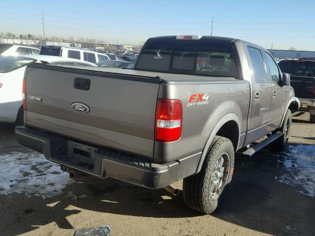 1FTPW14545KE76966 - 2005 FORD F150 SUPER SILVER photo 4