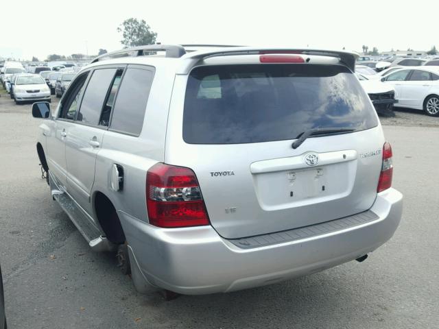 JTEDP21A050046771 - 2005 TOYOTA HIGHLANDER SILVER photo 3