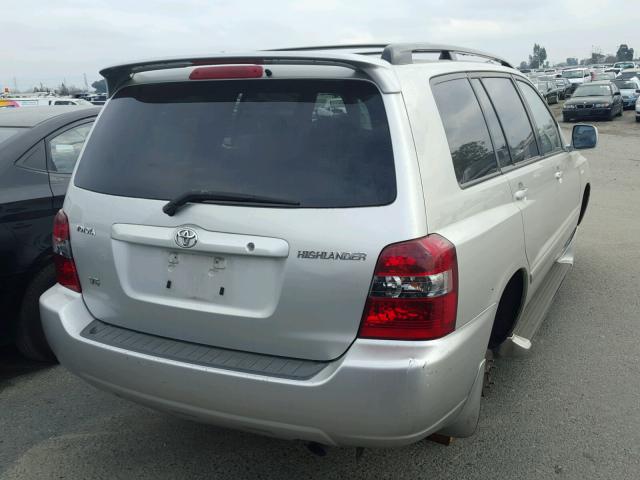 JTEDP21A050046771 - 2005 TOYOTA HIGHLANDER SILVER photo 4