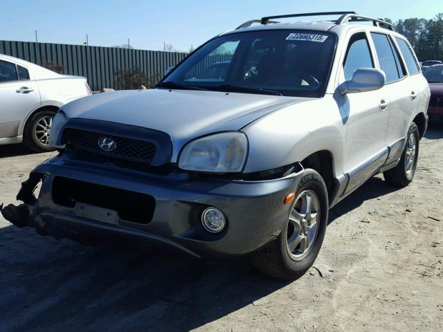 KM8SC13D73U531127 - 2003 HYUNDAI SANTA FE G SILVER photo 2