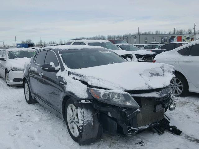 KNAGN4A72B5119545 - 2011 KIA OPTIMA EX GRAY photo 1