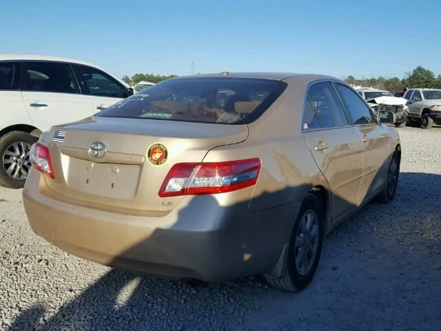 4T1BF3EKXBU143726 - 2011 TOYOTA CAMRY BASE GOLD photo 4