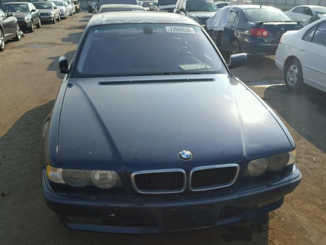 WBAGG83471DN84850 - 2001 BMW 740 I AUTO BLUE photo 9