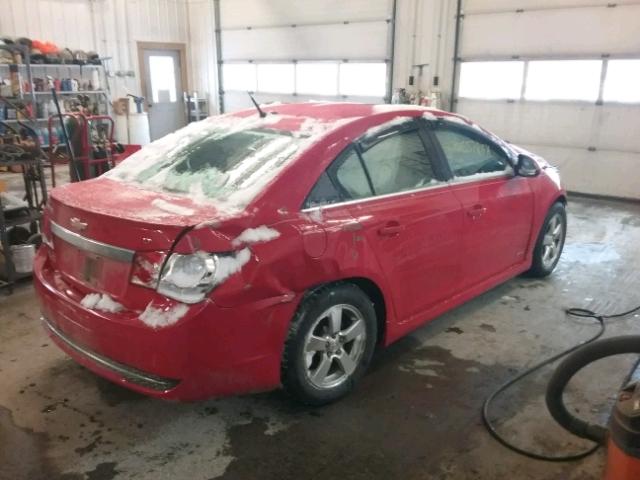 1G1PF5SC6C7283302 - 2012 CHEVROLET CRUZE LT RED photo 4