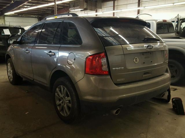 2FMDK4KC7DBA45236 - 2013 FORD EDGE LIMIT GREEN photo 3