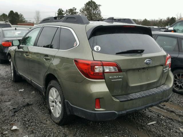 4S4BSADC6H3245971 - 2017 SUBARU OUTBACK 2. GREEN photo 3