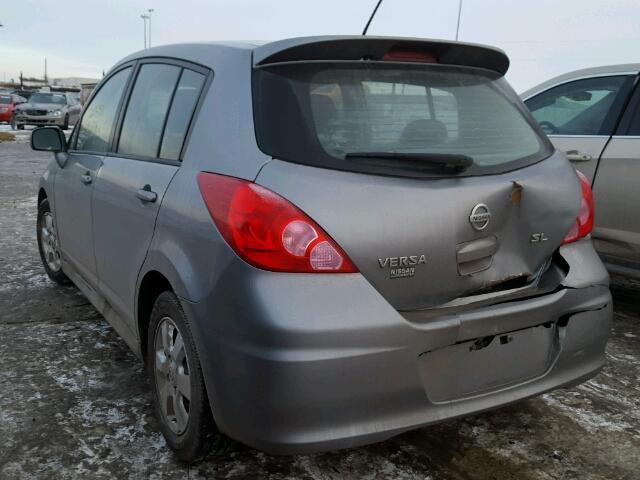 3N1BC13E69L422273 - 2009 NISSAN VERSA S GRAY photo 3