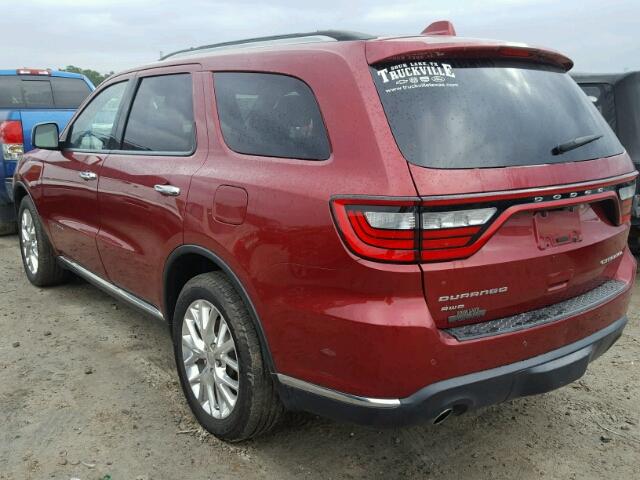 1C4SDJET6EC438579 - 2014 DODGE DURANGO CI RED photo 3