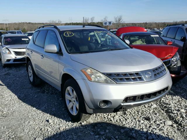 JN8AZ08T47W516009 - 2007 NISSAN MURANO SL SILVER photo 1