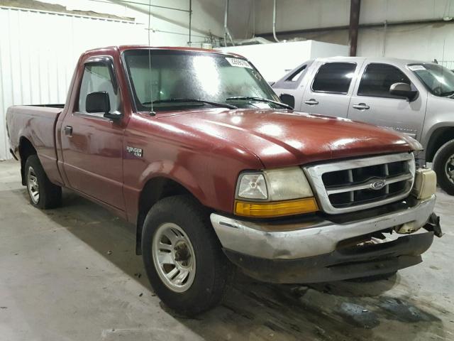 1FTYR10C6XPA71083 - 1999 FORD RANGER MAROON photo 1