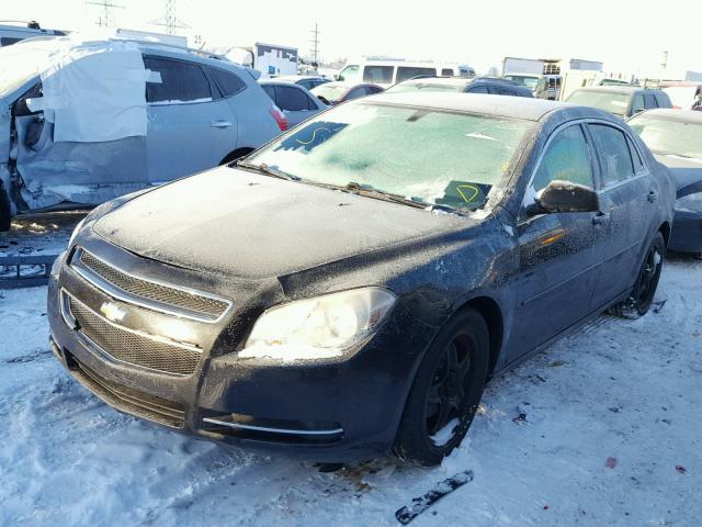 1G1ZC5EB4A4113345 - 2010 CHEVROLET MALIBU 1LT BLACK photo 2