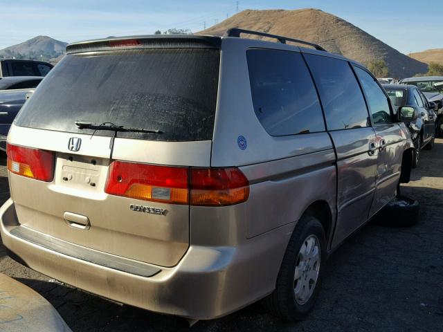 2HKRL18622H560718 - 2002 HONDA ODYSSEY EX GOLD photo 4