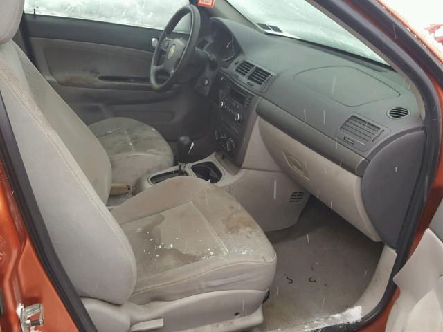 1G1AL54F357550291 - 2005 CHEVROLET COBALT LS ORANGE photo 5