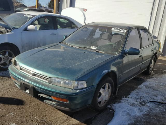 1HGCB7698PA183126 - 1993 HONDA ACCORD 10T GREEN photo 2