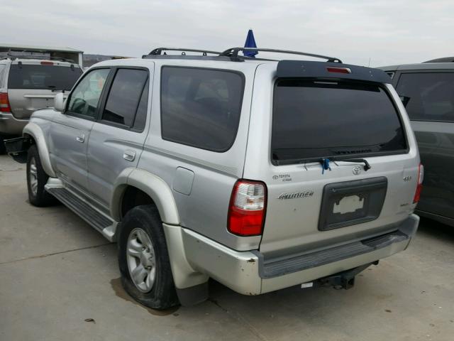 JT3GN86R510203170 - 2001 TOYOTA 4RUNNER SR SILVER photo 3