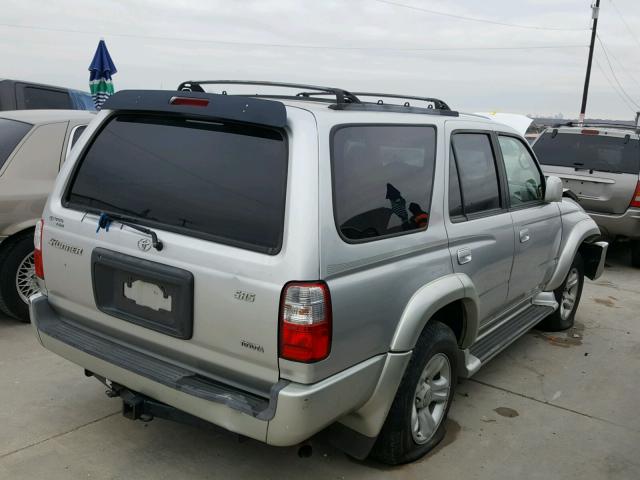 JT3GN86R510203170 - 2001 TOYOTA 4RUNNER SR SILVER photo 4