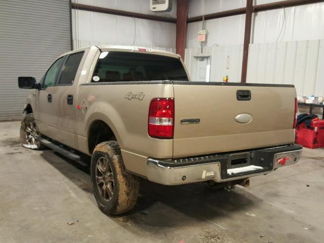 1FTPW14V27KC59029 - 2007 FORD F150 SUPER GOLD photo 3