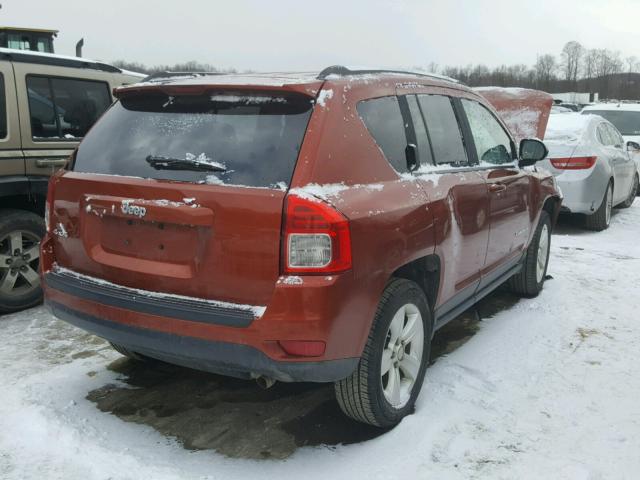 1C4NJDBB4CD616029 - 2012 JEEP COMPASS SP ORANGE photo 4