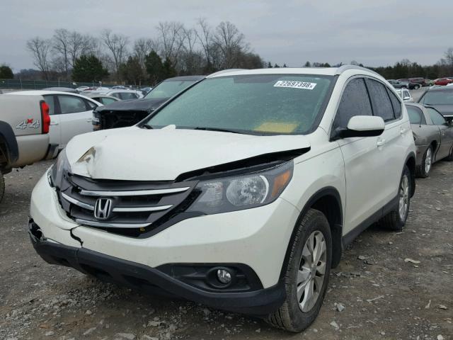 5J6RM3H70EL041274 - 2014 HONDA CR-V EXL WHITE photo 2