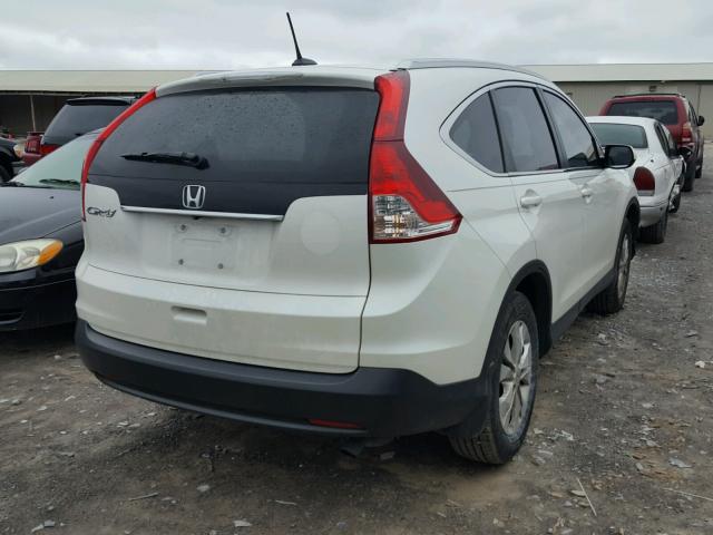 5J6RM3H70EL041274 - 2014 HONDA CR-V EXL WHITE photo 4