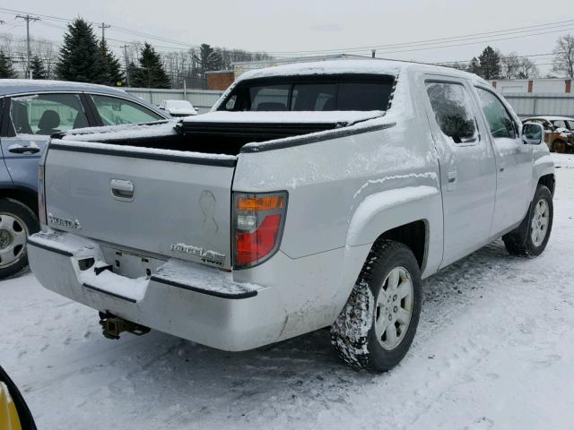 2HJYK16586H574772 - 2006 HONDA RIDGELINE SILVER photo 4