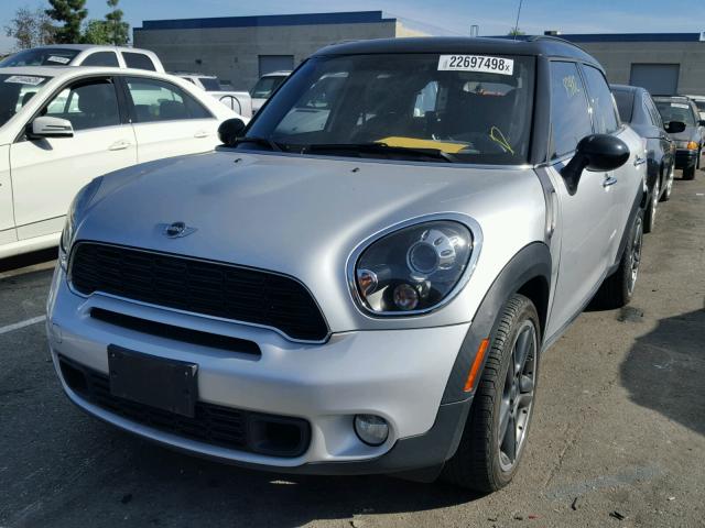 WMWZC3C56EWP27443 - 2014 MINI COOPER S C SILVER photo 2