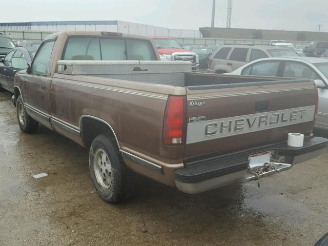 1GCDC14K8RE178572 - 1994 CHEVROLET GMT-400 C1 BROWN photo 3