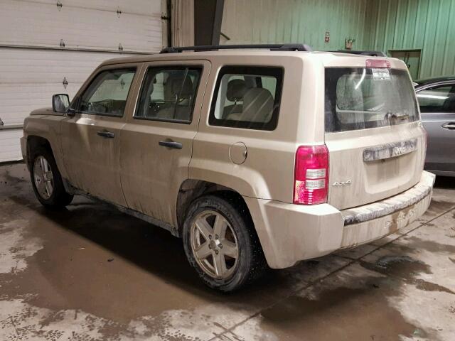 1J4NF2GB0AD631505 - 2010 JEEP PATRIOT SP BEIGE photo 3