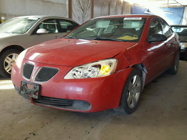 1G2ZG58B374219001 - 2007 PONTIAC G6 BASE RED photo 2