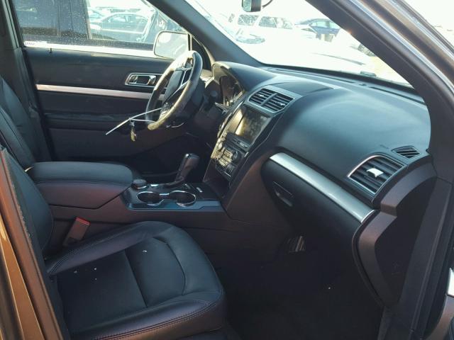 1FM5K8D88GGC35211 - 2016 FORD EXPLORER X CHARCOAL photo 5