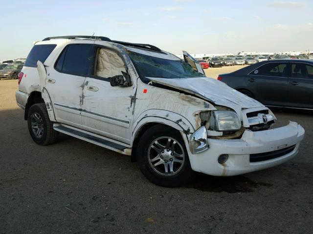 5TDZT38A96S277409 - 2006 TOYOTA SEQUOIA LI WHITE photo 1