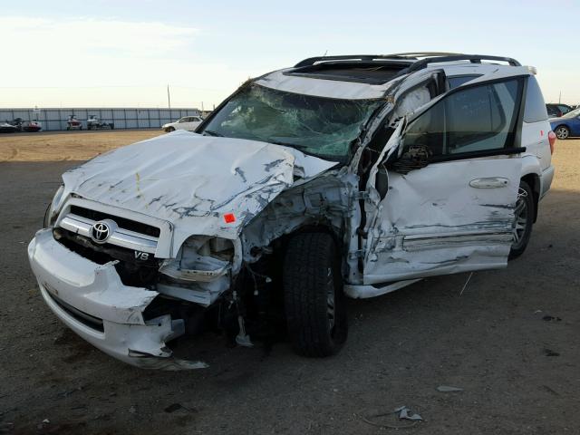 5TDZT38A96S277409 - 2006 TOYOTA SEQUOIA LI WHITE photo 2