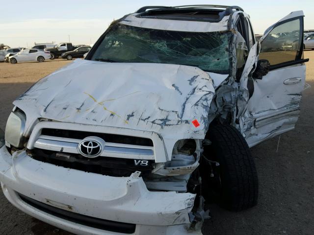 5TDZT38A96S277409 - 2006 TOYOTA SEQUOIA LI WHITE photo 9