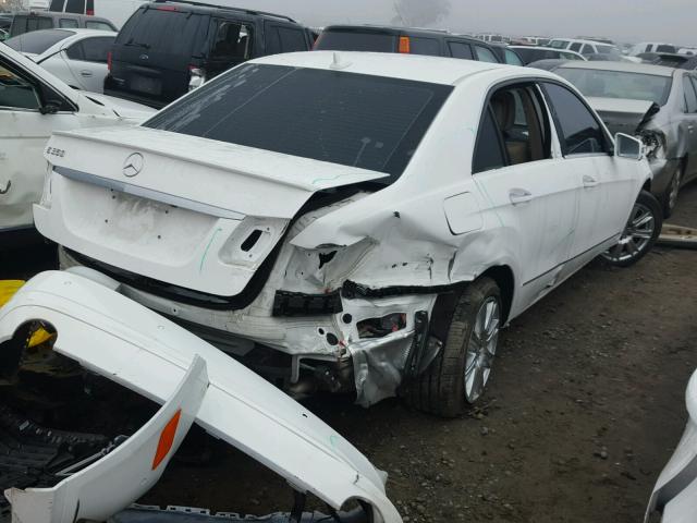 WDDHF5KB8DA669801 - 2013 MERCEDES-BENZ E 350 WHITE photo 4