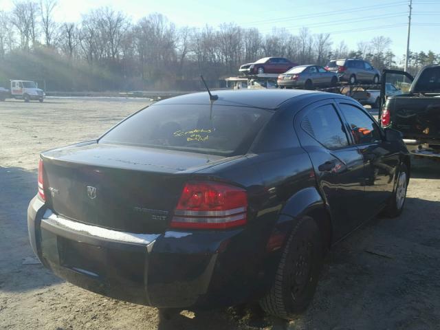 1B3CC4FB8AN178927 - 2010 DODGE AVENGER SX BLACK photo 4