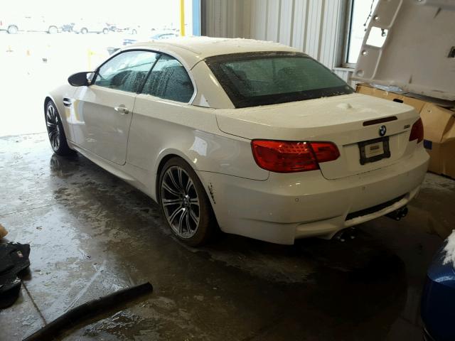 WBSDX9C57BE584355 - 2011 BMW M3 WHITE photo 3