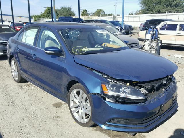 3VWDB7AJ7HM201881 - 2017 VOLKSWAGEN JETTA SE BLUE photo 1