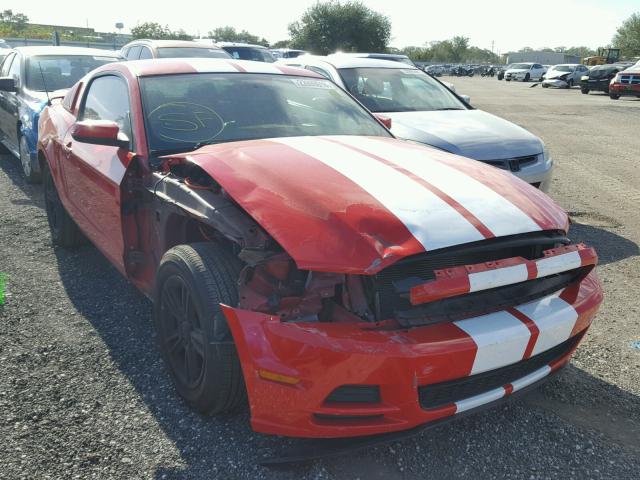 1ZVBP8AM4D5224835 - 2013 FORD MUSTANG RED photo 1