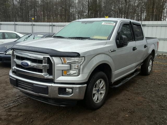 1FTEW1C85FFA48319 - 2015 FORD F150 SUPER SILVER photo 2