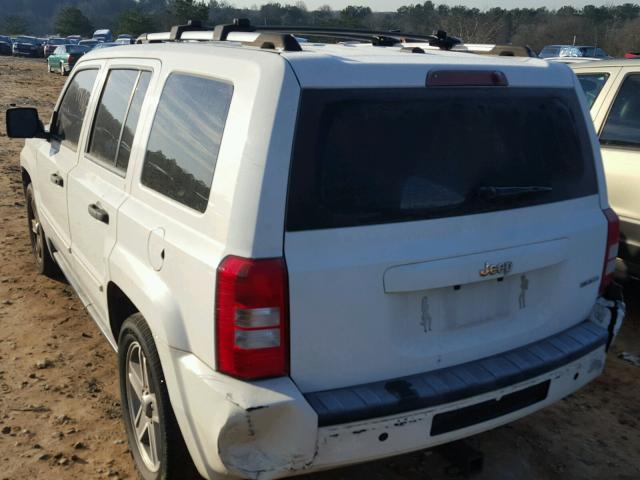 1J8FT48W57D352410 - 2007 JEEP PATRIOT LI WHITE photo 3