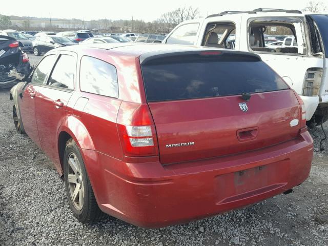 2D4FV47T27H766839 - 2007 DODGE MAGNUM SE RED photo 3