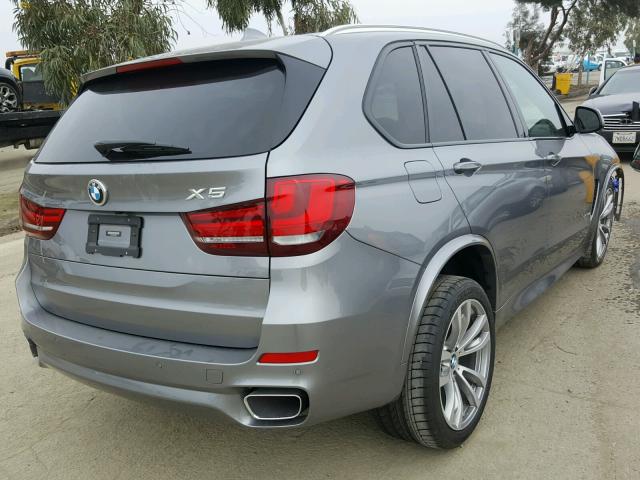 5UXKR0C39H0V69265 - 2017 BMW X5 XDRIVE3 SILVER photo 4