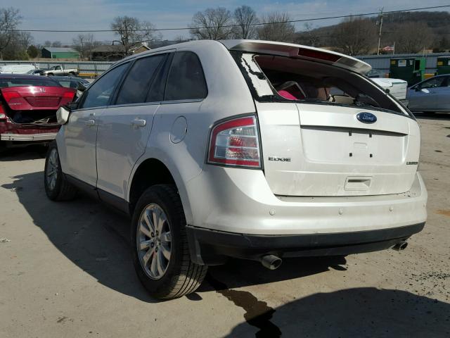 2FMDK39C69BA35160 - 2009 FORD EDGE LIMIT WHITE photo 3