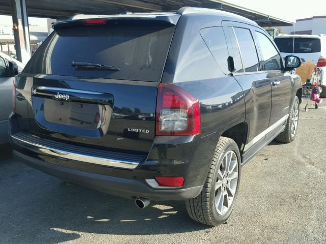 1C4NJCCB7ED625027 - 2014 JEEP COMPASS LI BLACK photo 4