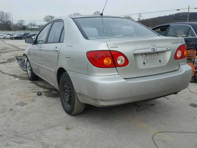 JTDBR32E530021231 - 2003 TOYOTA COROLLA CE SILVER photo 3