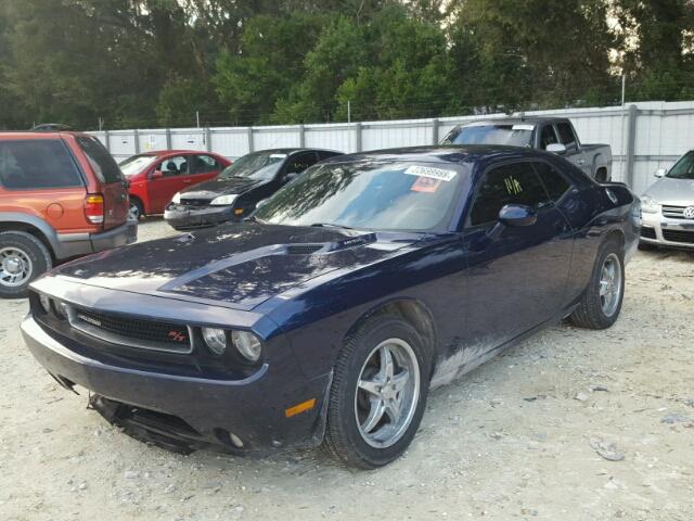 2C3CDYBT8EH261116 - 2014 DODGE CHALLENGER BLUE photo 2