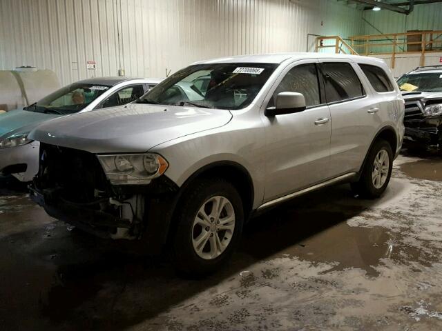 1D4RE2GG1BC664089 - 2011 DODGE DURANGO EX SILVER photo 2