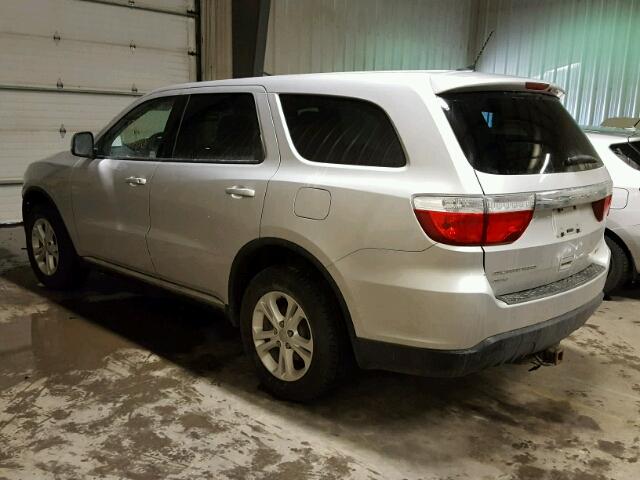 1D4RE2GG1BC664089 - 2011 DODGE DURANGO EX SILVER photo 3